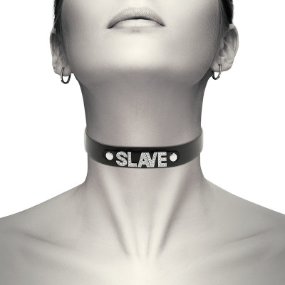 Coquette Hand Crafted Choker Slave 229290 Black