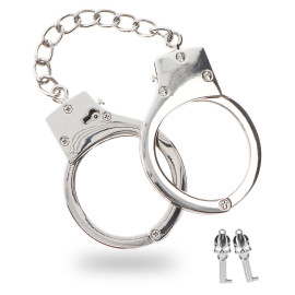 Taboom Luxury BDSM Handcuffs Silver Plated