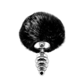 Alive Metal Anal Fluffly Twist Plug S Black