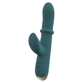 You2Toys Thumping Rabbit Vibrator with Moving Ring Green