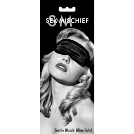 Sex & Mischief Satin Blindfold Black