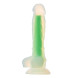Dream Toys Radiant Soft Silicone Glow in the Dark Dildo Small Green