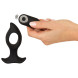 Anos RC Butt Plug with a Hole Black