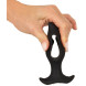 Anos RC Butt Plug with a Hole Black