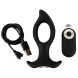 Anos RC Butt Plug with a Hole Black