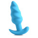 Bang! 21X Silicone Swirl Plug with Remote Blue