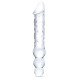 Glas Double Ended Glass Dildo with Anal Beads