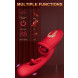 SuperLove Triple Stimulation Licking Tongue & Flapping G-Spot Vibrator Red