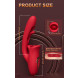 SuperLove Triple Stimulation Licking Tongue & Flapping G-Spot Vibrator Red