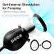 SuperLove 3in1 Tongue Licking, Sucking & Thrusting Vibrator Black